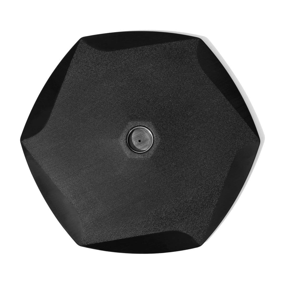 Outdoor Patio Umbrella Base Holder 56-Pound Hexagon Black