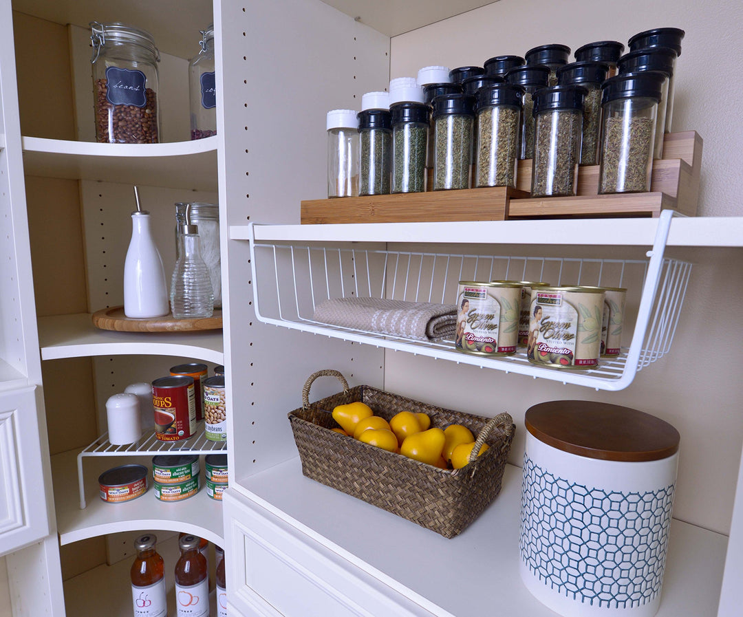 Organized Living Large Under-Shelf Basket - White - Diamond Home USA