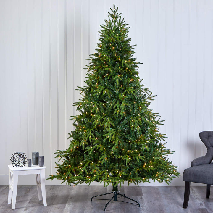 Nearly Natural 7.5ft. Colorado Mountain Fir Natural Look Artificial Christmas - Diamond Home USA