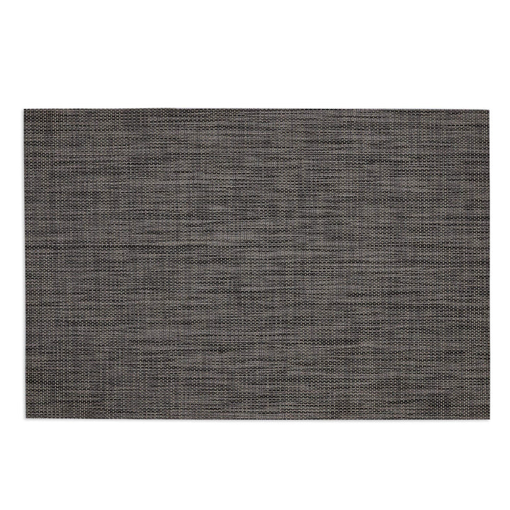 CC Home Furnishings Set of 6 Charcoal Gray and Black Tweed Rectangular Placemats - Diamond Home USA