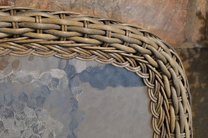 Tortuga Outdoor Rio Vista Side Table Sandstone - Diamond Home USA