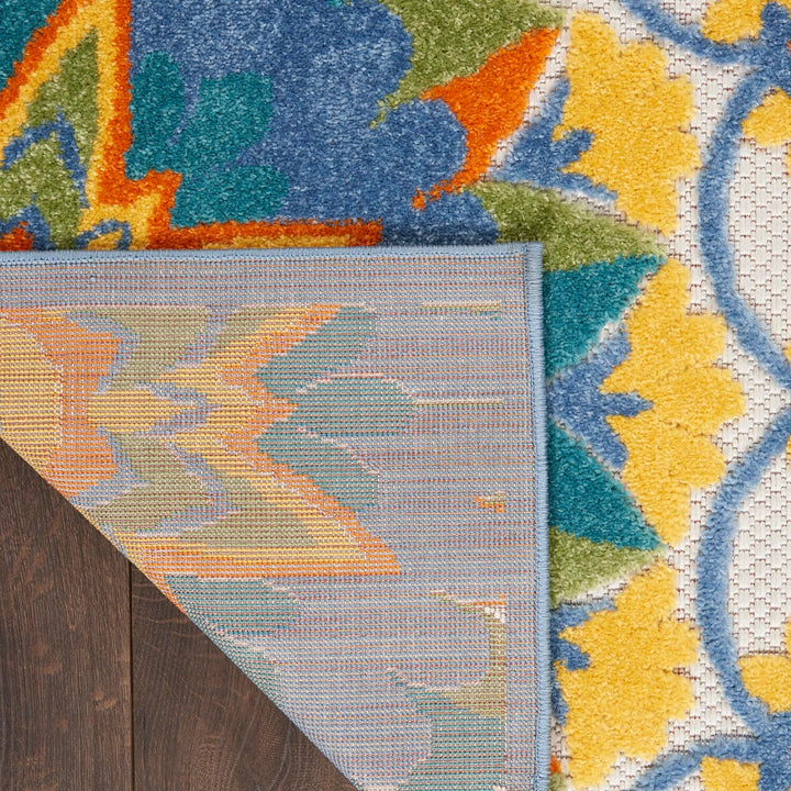 Nourison Aloha Indoor/Outdoor Multicolor 12' x 15' Area Rug Floral Tropical Easy - Diamond Home USA