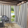 Sun Zero Valencia Cabana Stripe Indoor/Outdoor UV Protectant Energy Efficient Gray - 54" x 108"