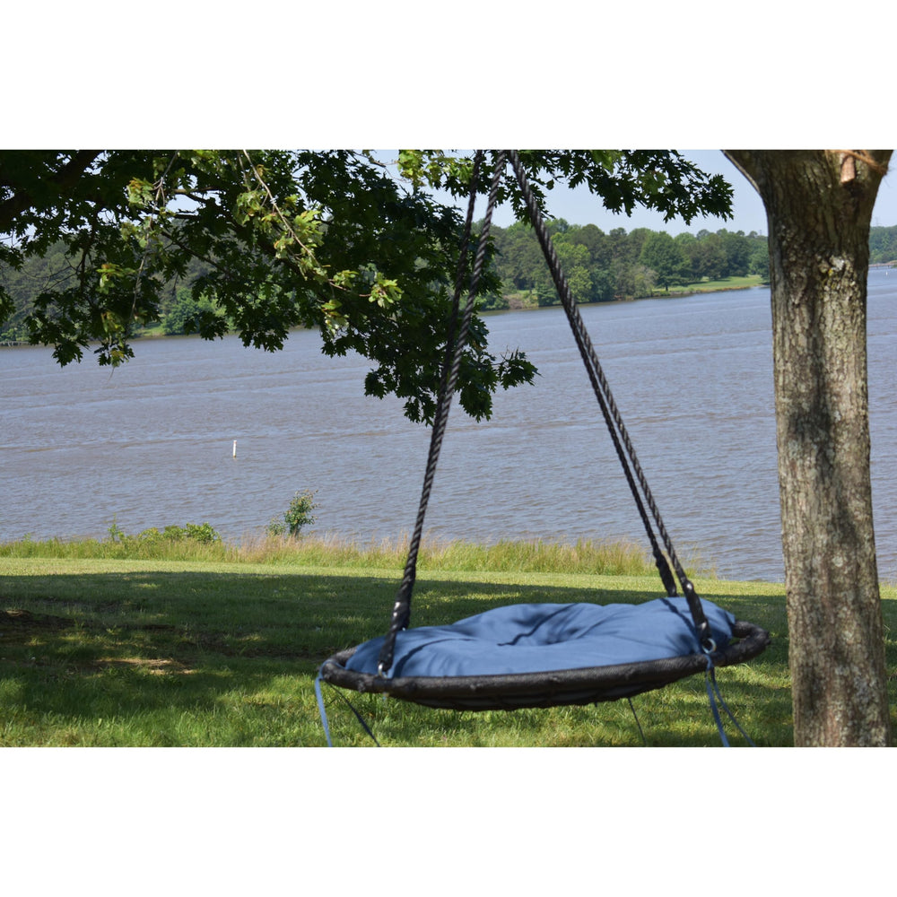 Lea Unlimited Navy Large Dreamcatcher Swing Cushion - Diamond Home USA