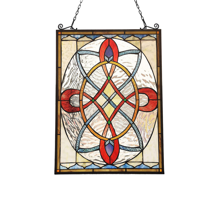 Tiffany Style Window Panel/suncatcher Multi Color Traditional Rectangular