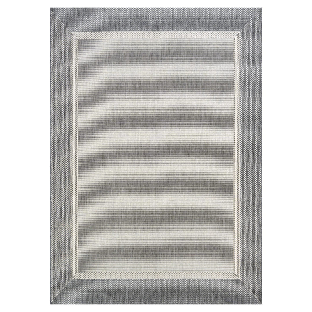 Couristan Recife Stria Texture Indoor/Outdoor Area Rug 5'3" x 7'6" 5'3" x 7'6" - Gray