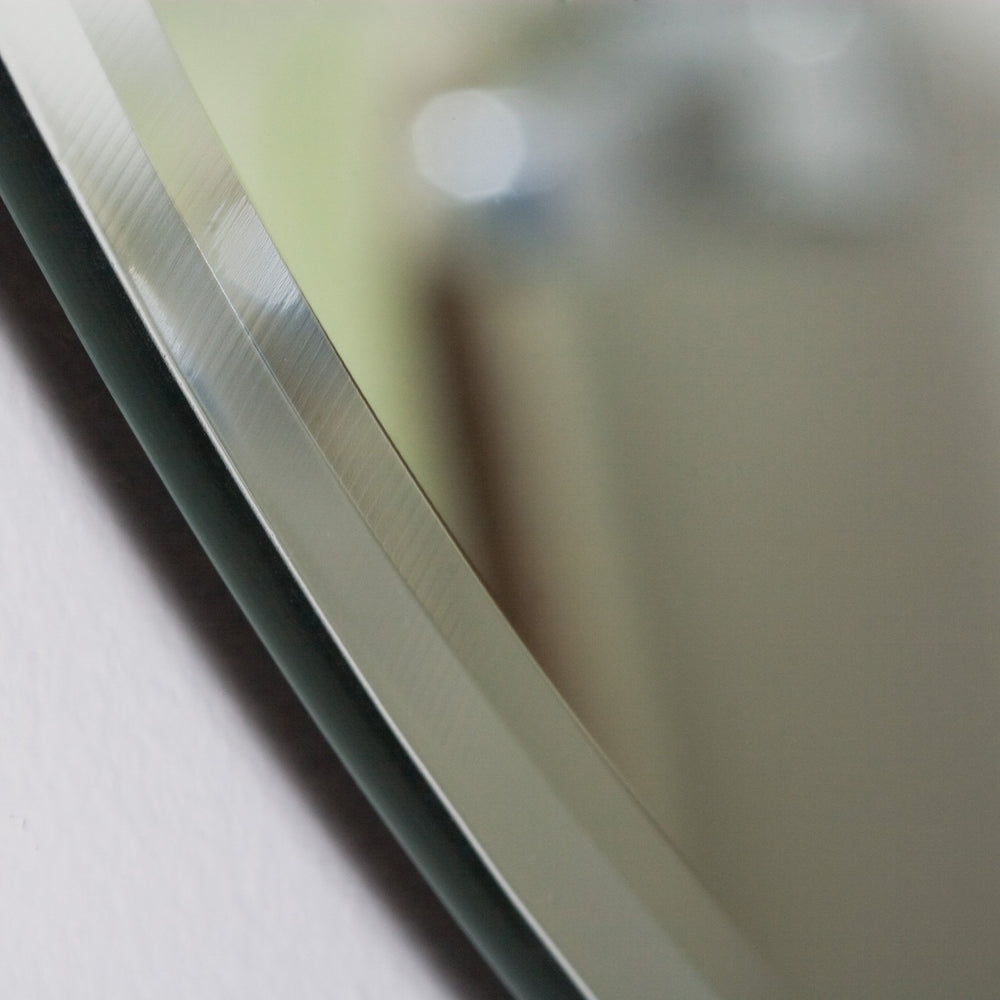 Decor Wonderland Frameless Round Beveled Mirror - Diamond Home USA