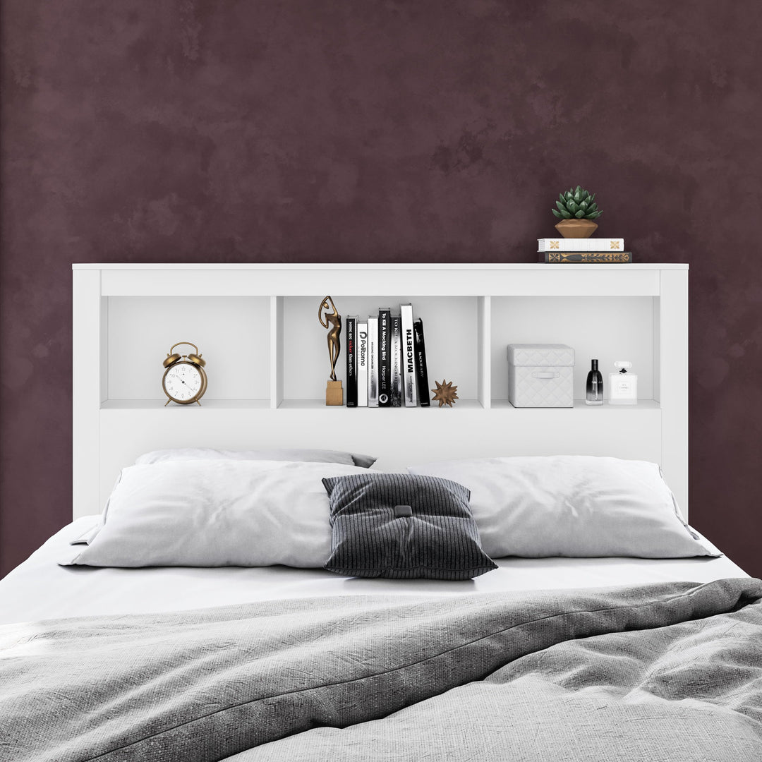 Polifurniture Madison Headboard Queen White - Diamond Home USA