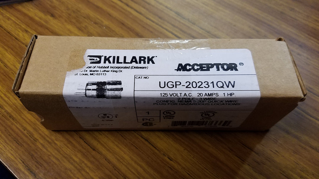 Killark UGP-20231QW 20A Plug 5-20P Quick Wire