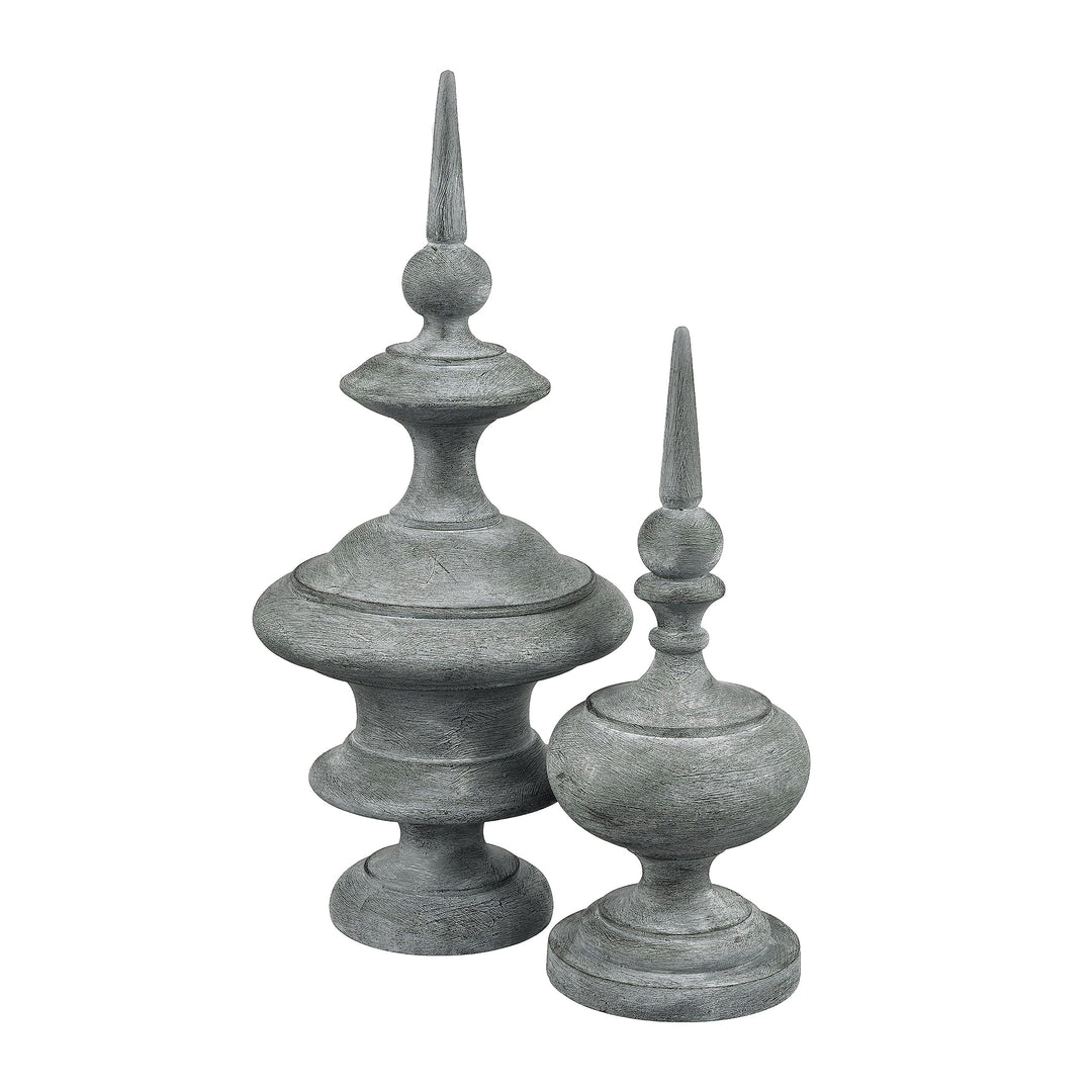 Decorative Object Small Grey Resin - Diamond Home USA