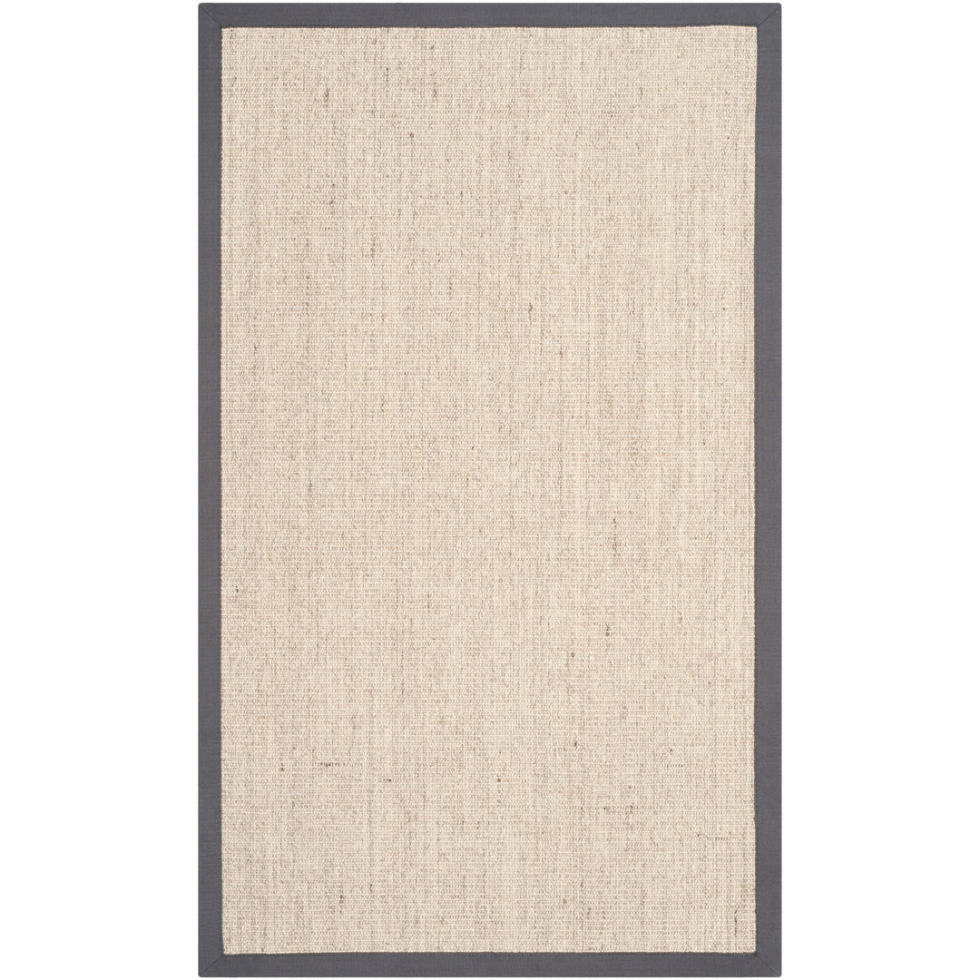 SAFAVIEH Natural Fiber Collection Runner Rug - 2'6" x 8' Marble & Grey Border - Diamond Home USA