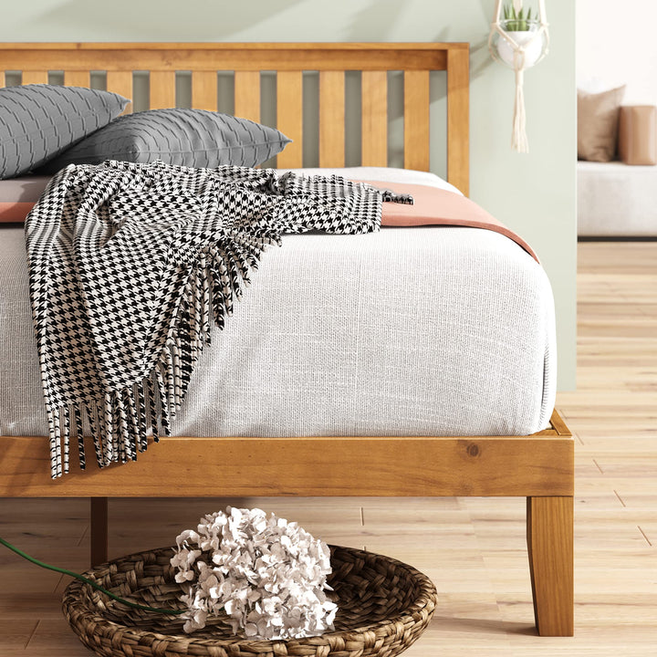 ZINUS Alexia ood Platform Bed Frame with headboard Solid ood Foundation with Queen
