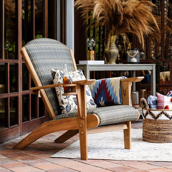 Cambridge Casual Auburn Padded Upholstered Outdoor Adirondack Chair