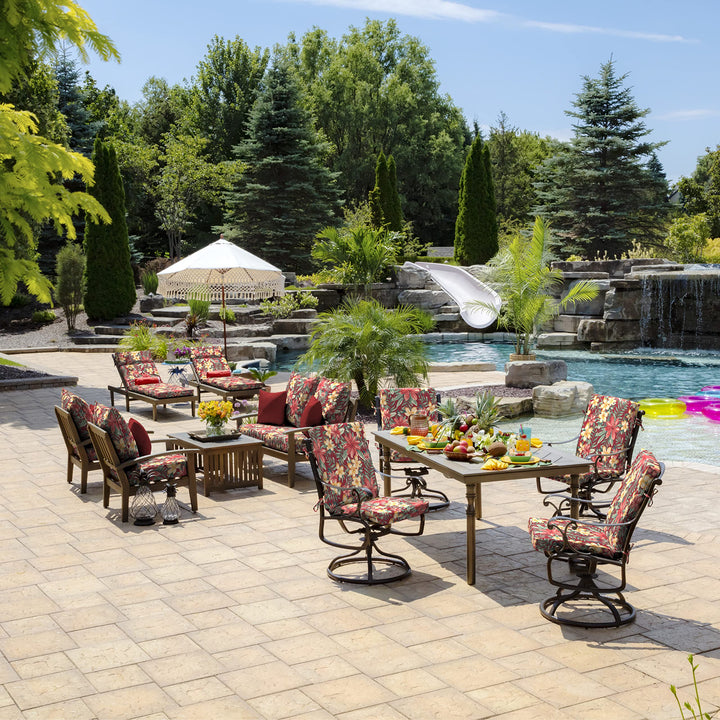 Arden Selections Outdoor Dining Chair Cushion 20 x 20 Rain-Proof Fade - Diamond Home USA