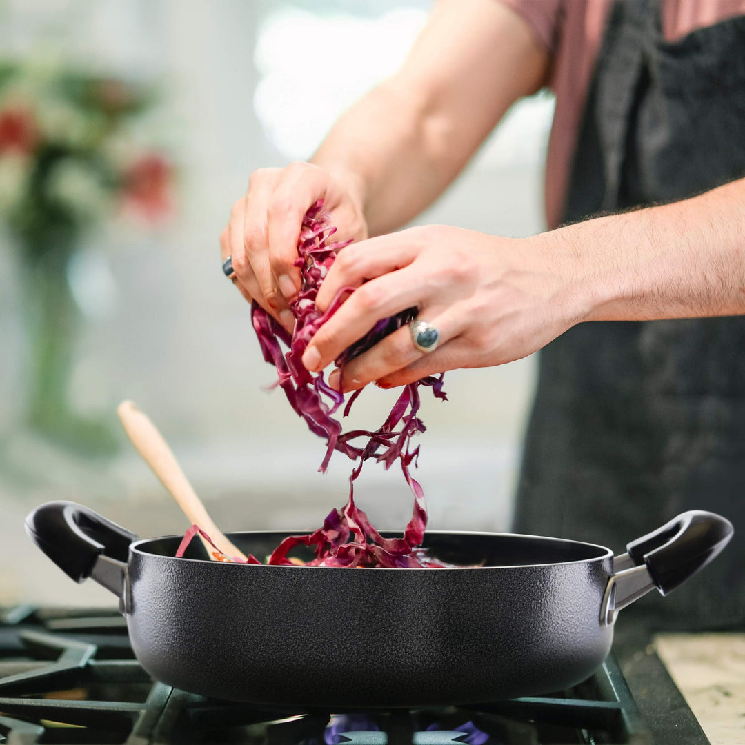 10" Deep Fryer (3mm Al) Black - Diamond Home USA