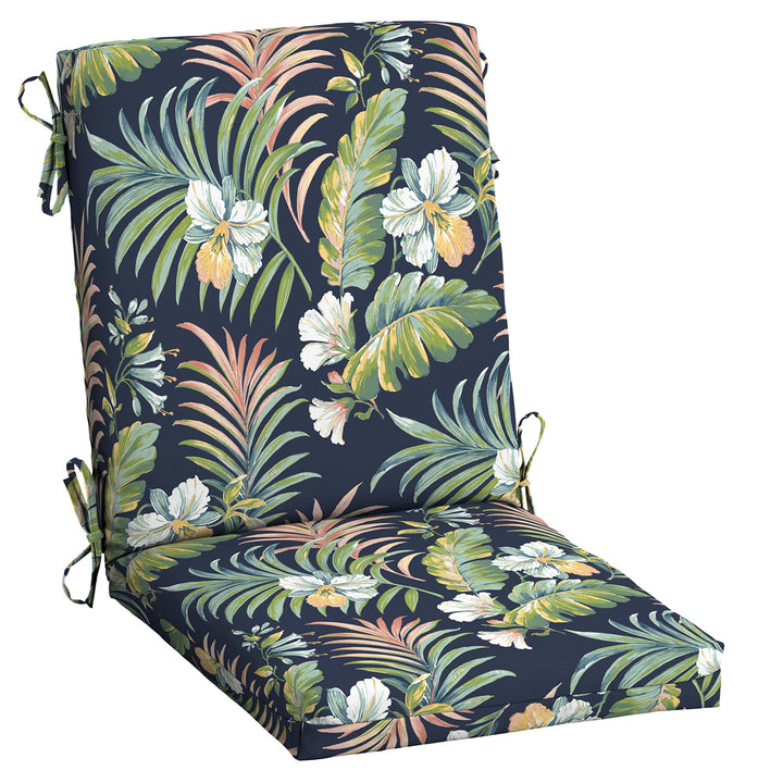 Arden Selections Outdoor Dining Chair Cushion 20 x 20 Rain-Proof Fade 44 in L x 20 in W x 3.5 in H - Simone Tropical