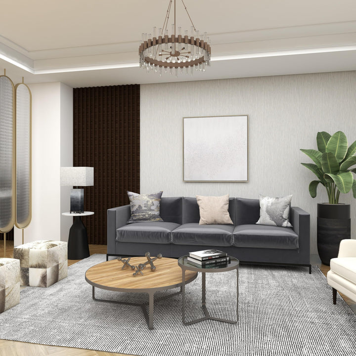 Gray Metal Sculpture (Set of 3) Grey Iron - Diamond Home USA