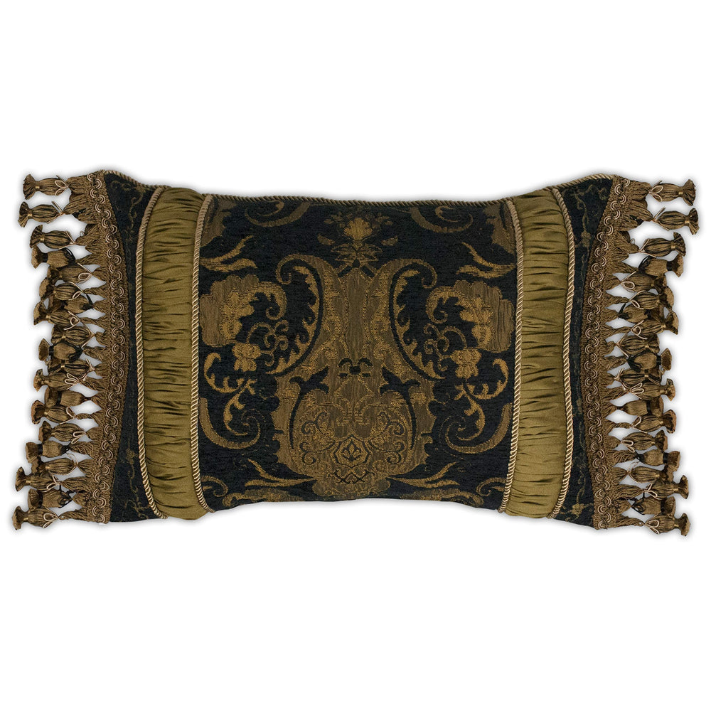 Sherry Kline China Art Black Boudoir Pillow 13 x 20 - Diamond Home USA