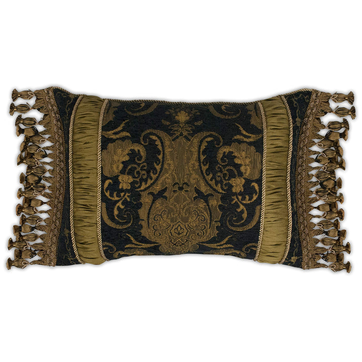 Sherry Kline China Art Black Boudoir Pillow 13 x 20 - Diamond Home USA