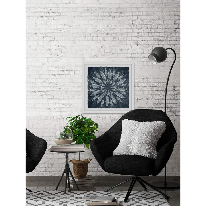 Marmont Hill - Handmade Concentric Fish V2 Framed Print 18 x 18 - Diamond Home USA