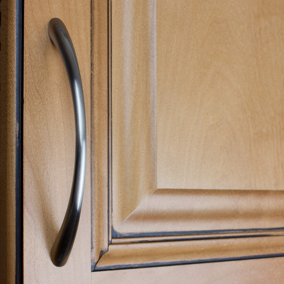 NA 5-inch Satin Nickel Cabinet Loop Pulls (Case of 10) Grey Metal Finish - Diamond Home USA