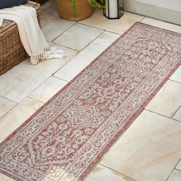JONATHAN Y Rozetta Medallion Textured Weave Indoor/Outdoor Area Rug