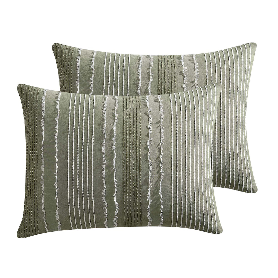 Riverbrook Home Harley Comforter Set Queen Green 5 Piece Set