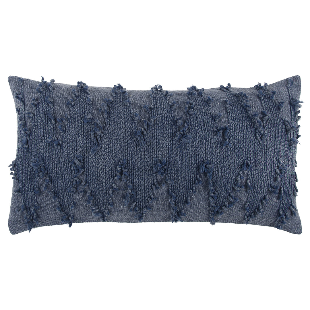 Rizzy Home|T13118|Poly Fill Decorative Pillow|14"x26" Blue/Neutral/ Polyester