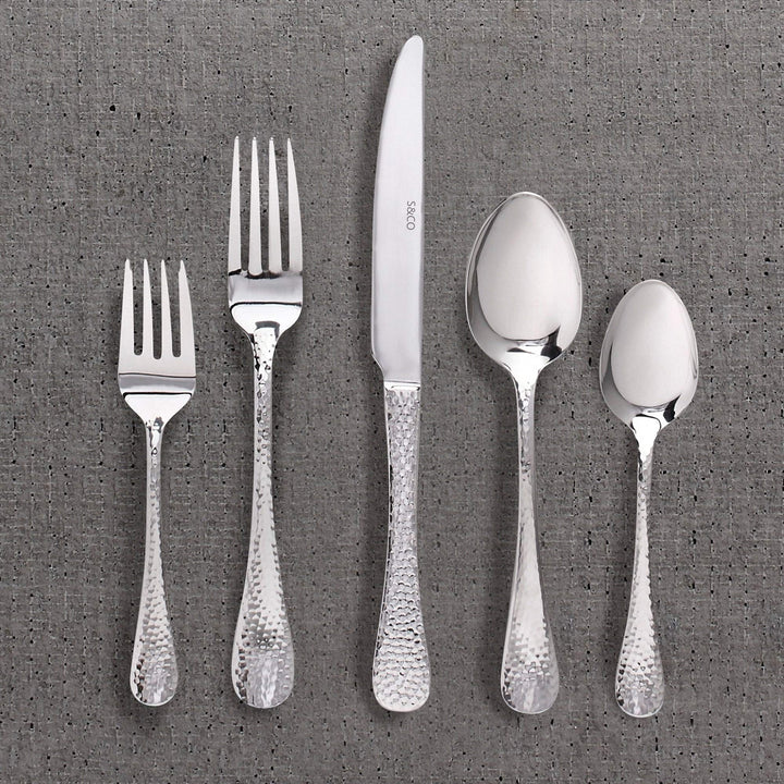 Flatware Stainless Steel 60pc Set Chicago 9" X 0'5" Modern Contemporary - Diamond Home USA