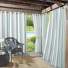 Sun Zero Valencia Cabana Stripe Indoor/Outdoor UV Protectant Energy Efficient 54" x 108" - Soft Teal
