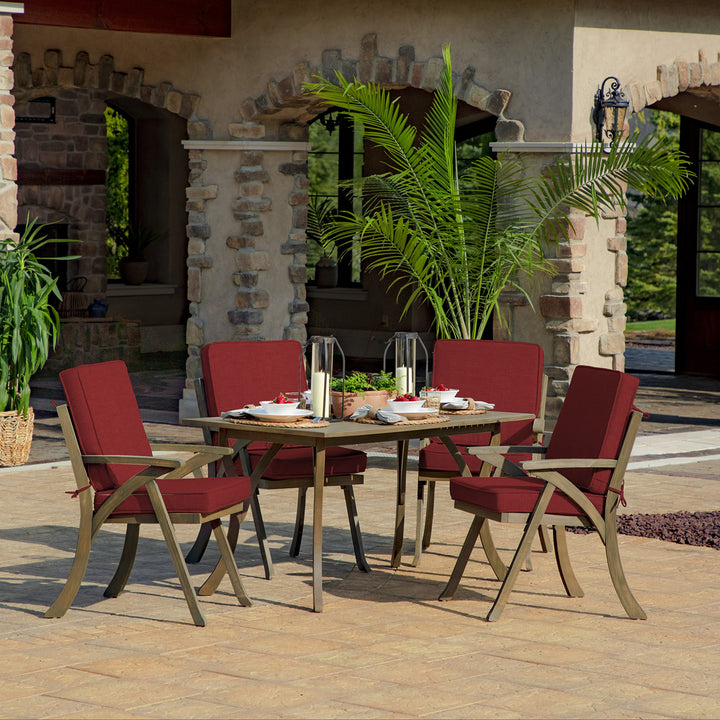 Arden Selections Modern Outdoor Dining Chair Cushion 20 x 20