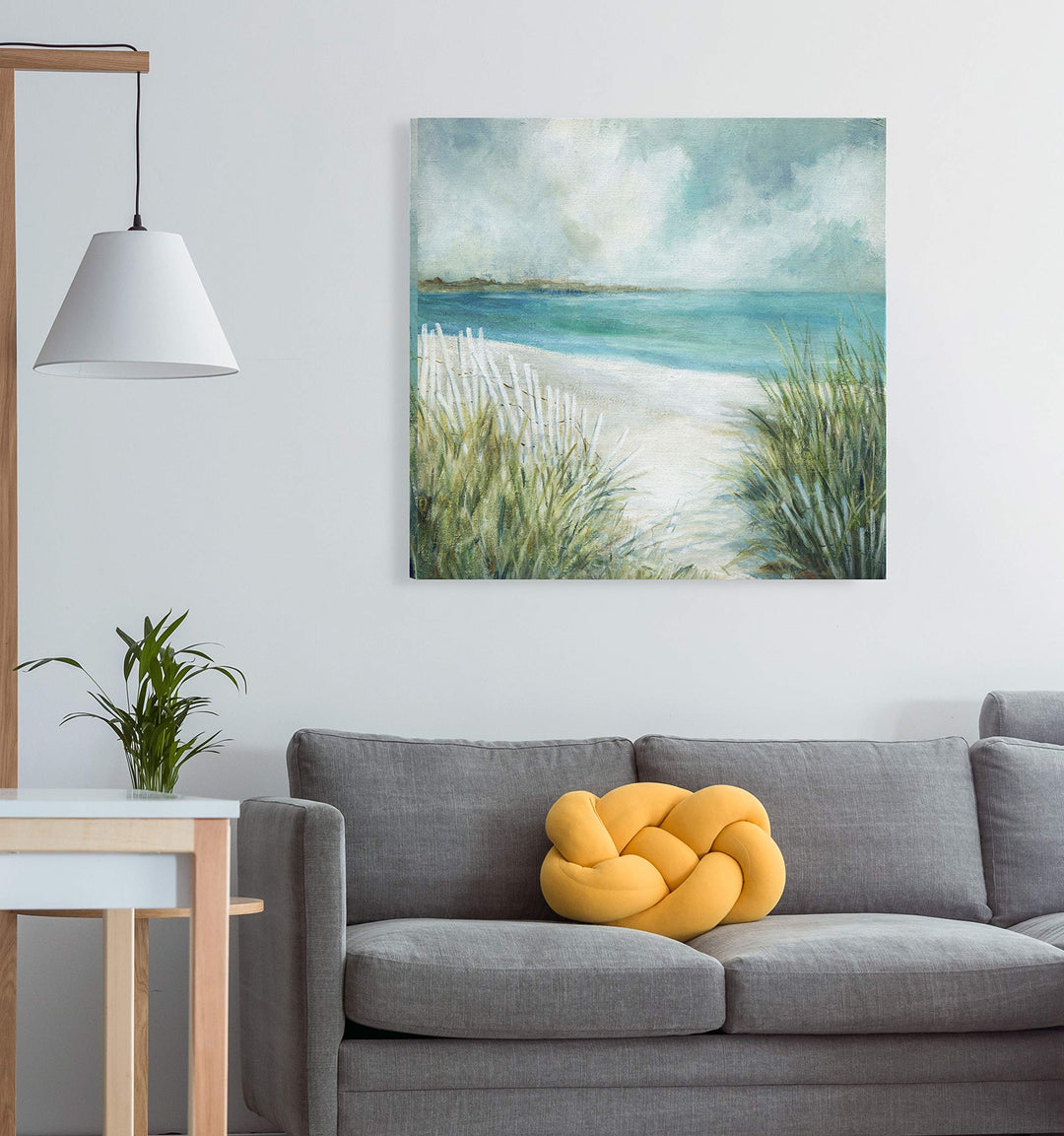 Wexford Home Coastal Fences-Gallery Wrapped Canvas Art Print 16x16 - Diamond Home USA
