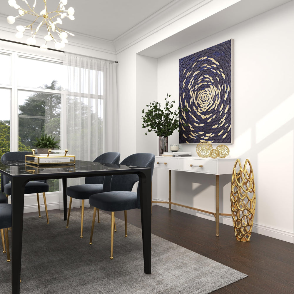 Gold Tall Coral Vase - Diamond Home USA