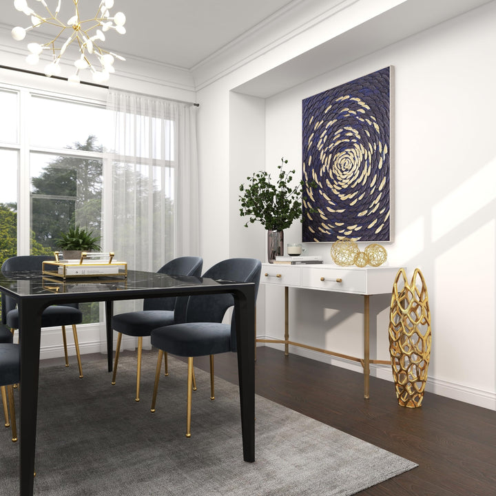 Gold Tall Coral Vase - Diamond Home USA