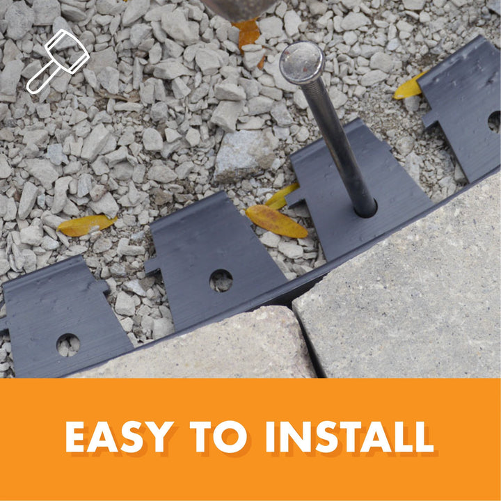 EasyFlex Snip-to-Flex Paver Edging 60-Feet Black - Diamond Home USA