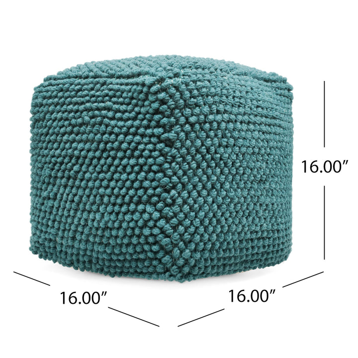 Christopher Knight Home Stekar Pouf Teal - Diamond Home USA