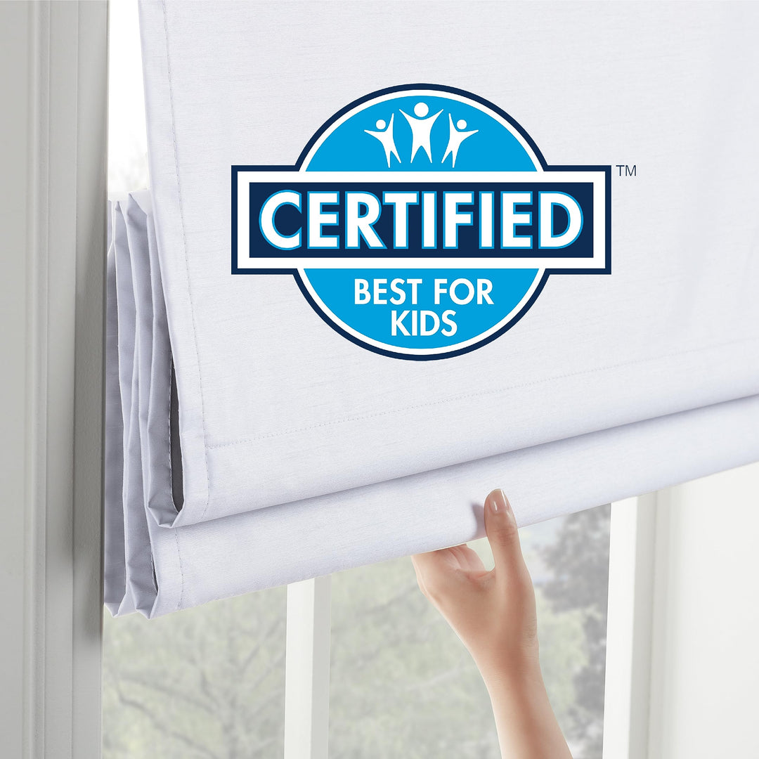 Eclipse Bamboo Roman Shades for Windows Semi-Privacy Light-Filtering