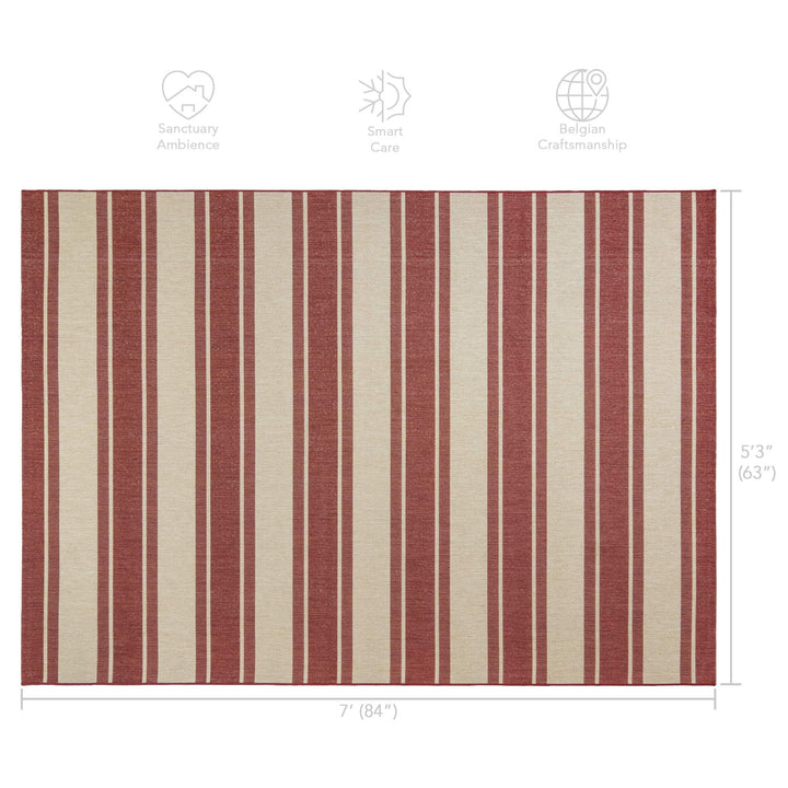 Gertmenian Indoor Outdoor Classic Flatweave Area Rug Stain & UV Resistant Carpet