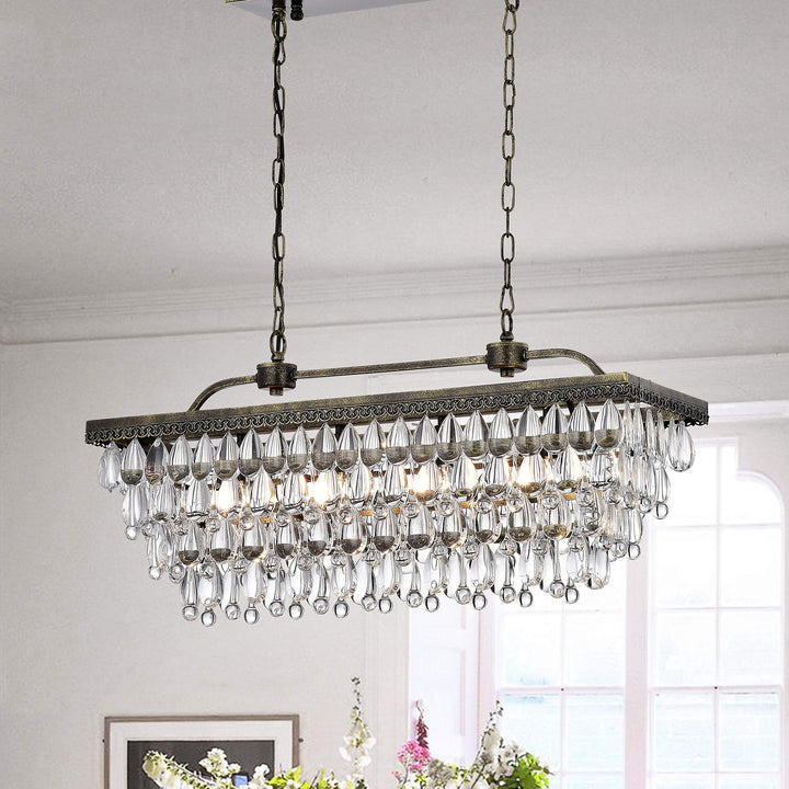 First Lighting Hemera 4-Light Crystal Chandelier