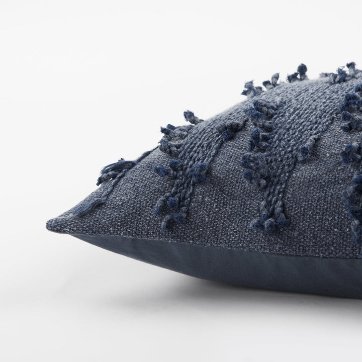 Rizzy Home|T13118|Poly Fill Decorative Pillow|14"x26" Blue/Neutral/ Polyester - Diamond Home USA