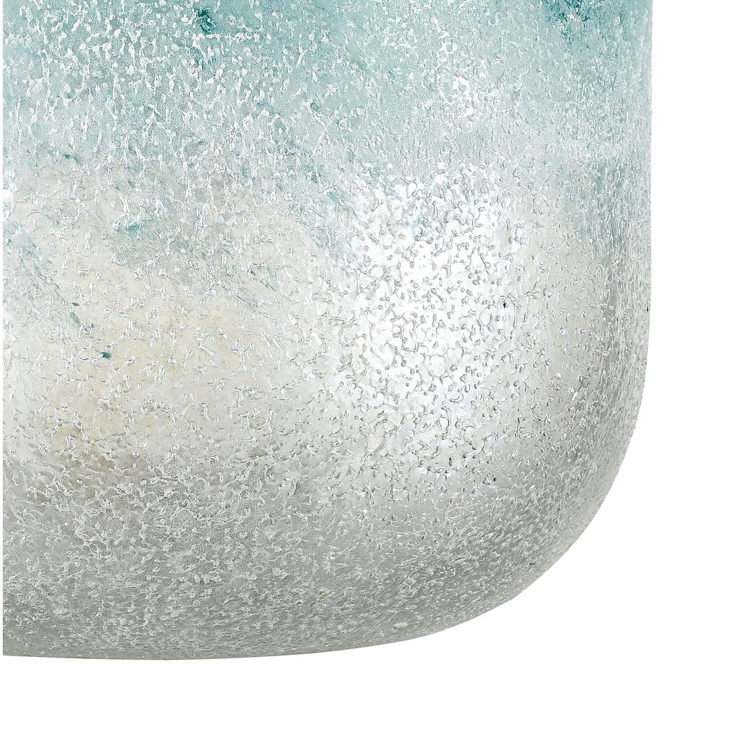 Vase Small Blue Transitional Glass - Diamond Home USA