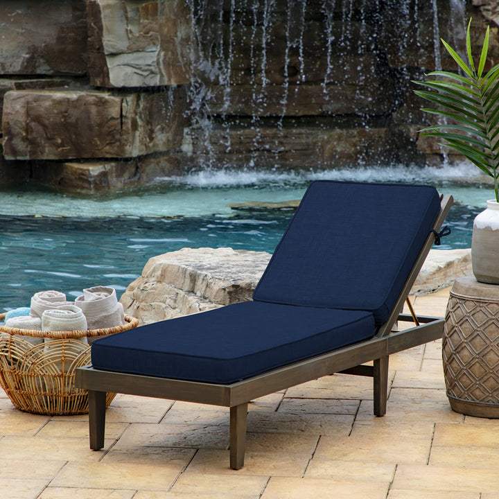 Arden Selections ProFoam Essentials Outdoor Chaise Lounge Cushion 46 x 21 - Diamond Home USA