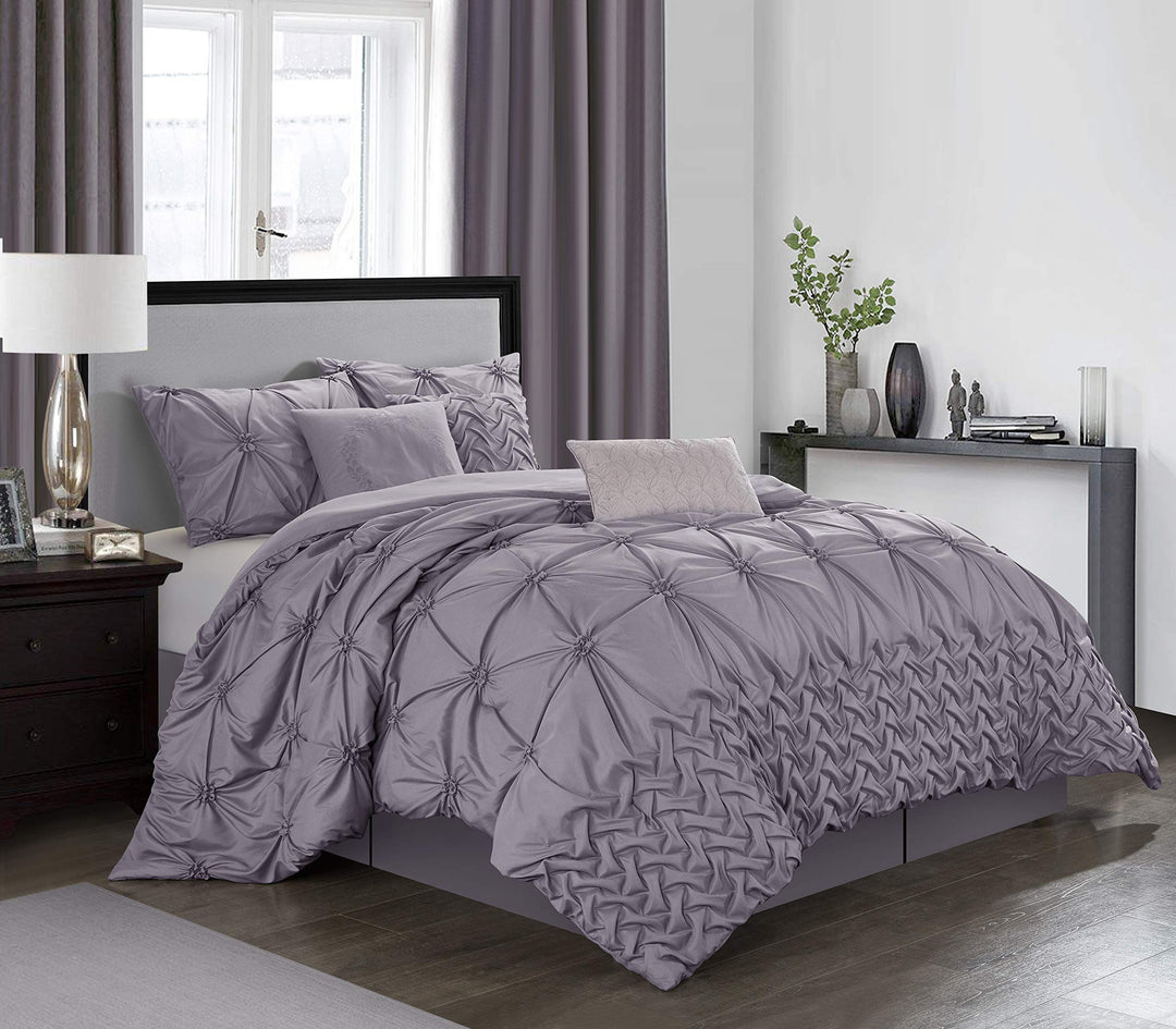 Stratford Park Layla Comforter Set Queen Purple Purple - Queen