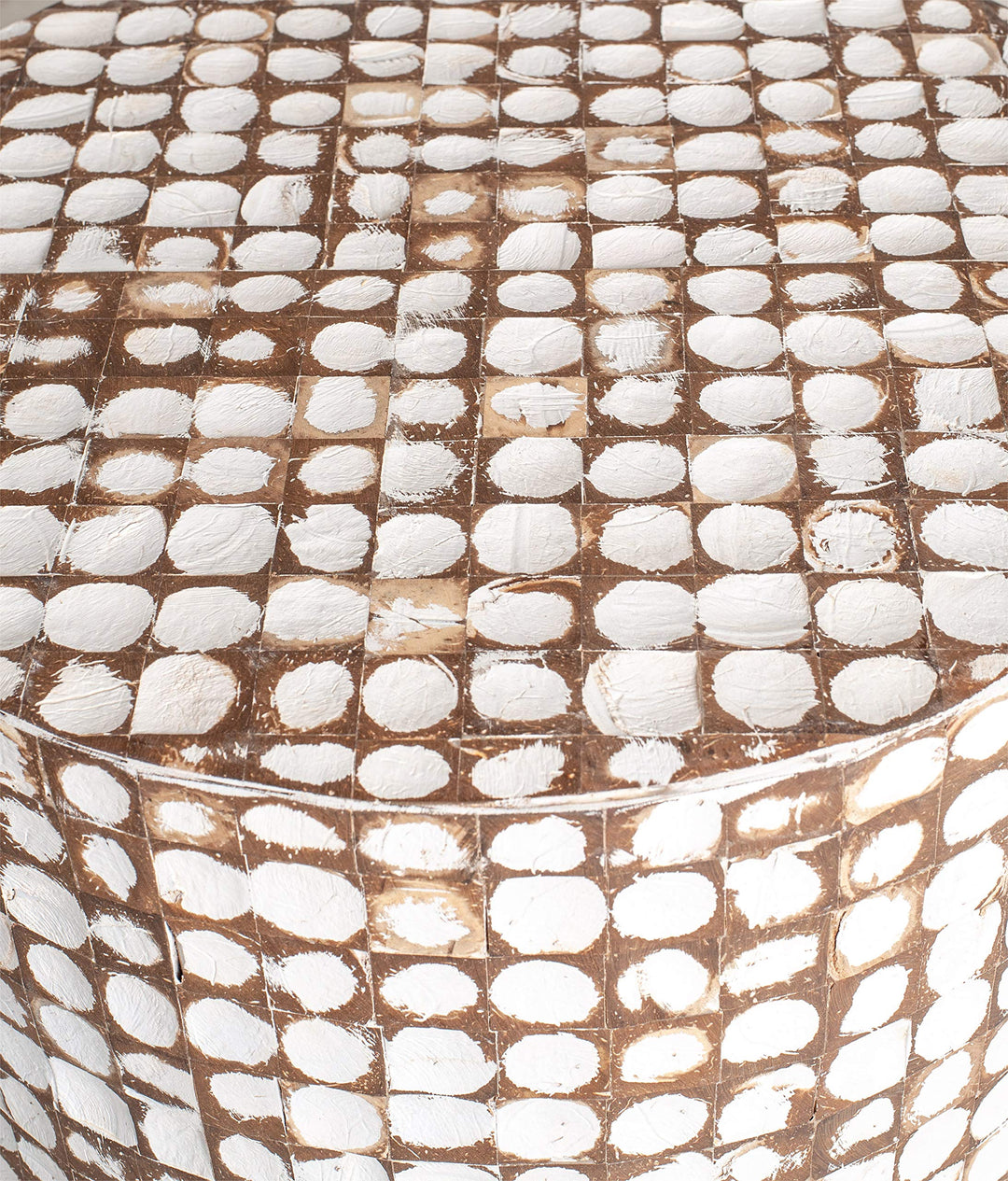 East at Main Simon end table White - Diamond Home USA