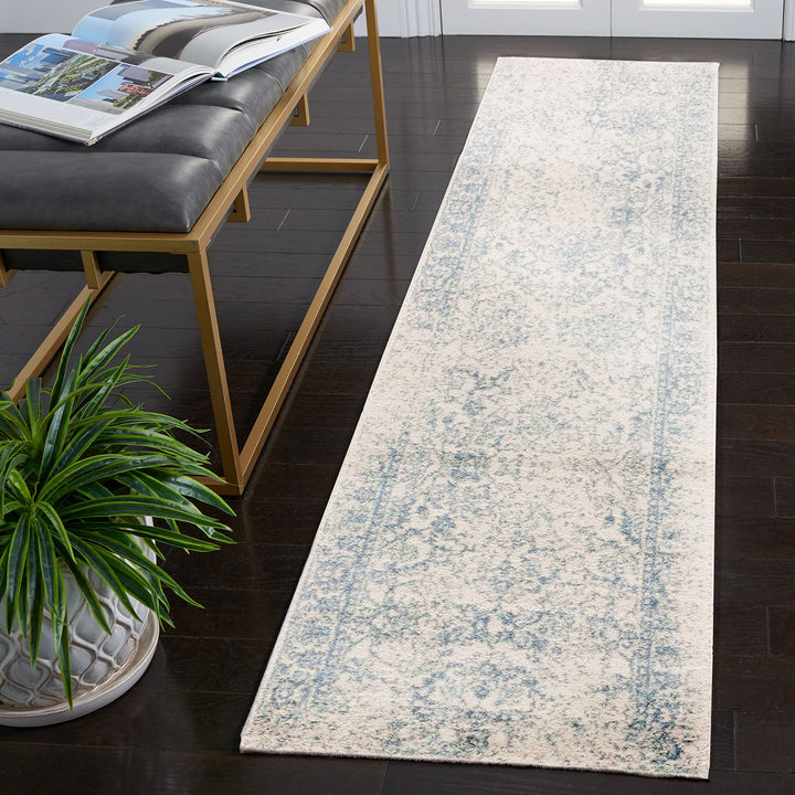 SAFAVIEH Adirondack Collection Runner Rug - 2'6" x 8' Ivory & Slate Oriental - Diamond Home USA