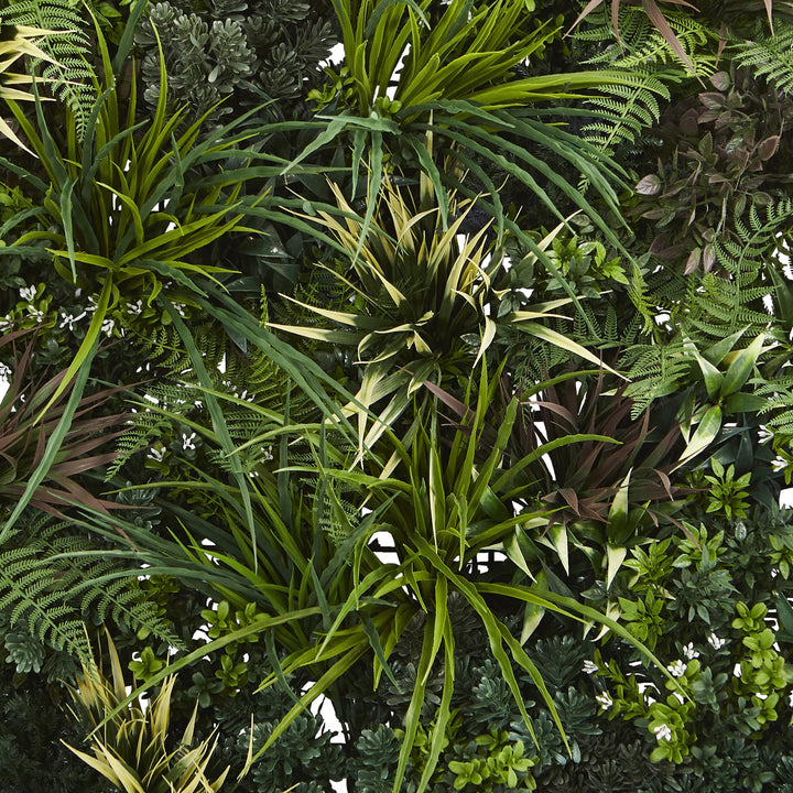 Nearly Natural 3ft. x 3ft. Greens & Fern Artificial Living Wall UV Resist - Diamond Home USA