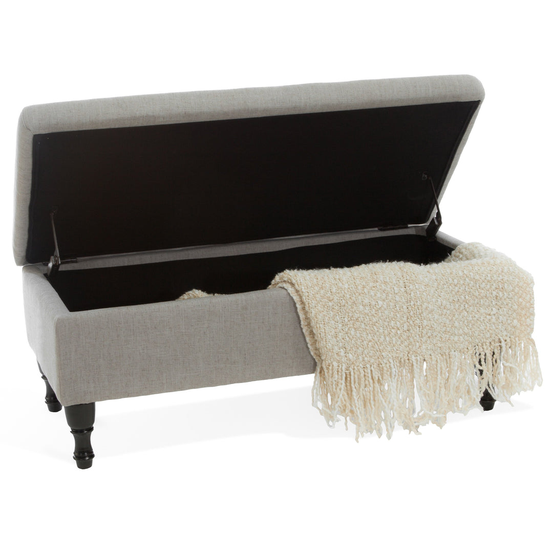 Best Selling Carolina Fabric Storage Ottoman