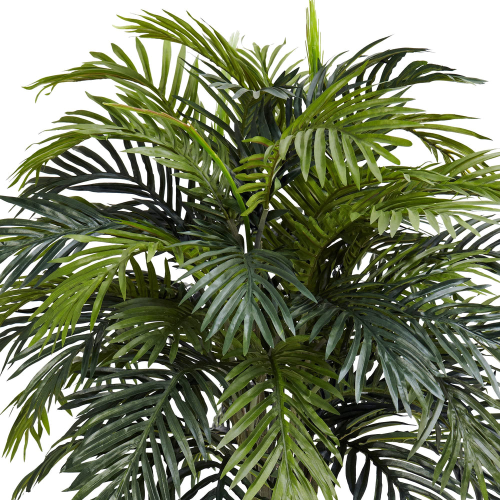Nearly Natural Areca with Decorative Planter Silk Plant - Diamond Home USA