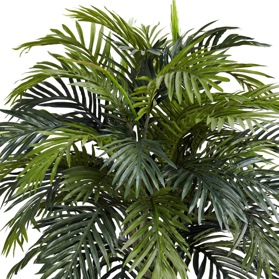 Nearly Natural Areca with Decorative Planter Silk Plant - Diamond Home USA