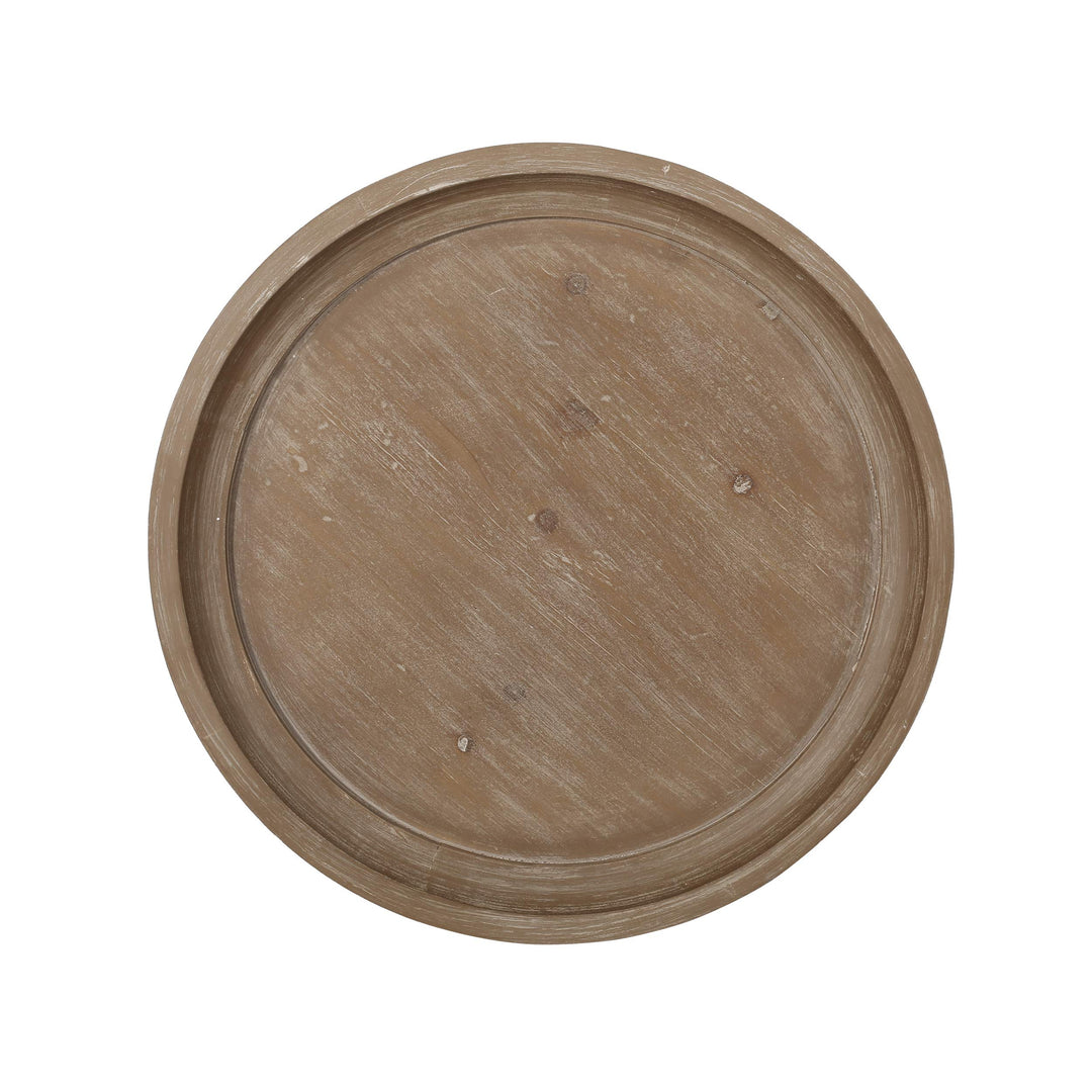 Christopher Knight Home Estelle French Country Accent Table with Round Top Natural - Diamond Home USA